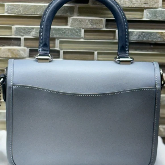 COACH Rogue Top Handle Shoulder Bag In Colorblock Gray Blue Multi C6860 - Picture 4 of 10